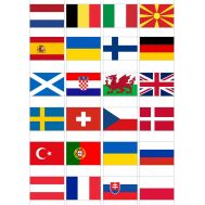  Eetbare print - EK 2021 vlaggen, fig. 1 